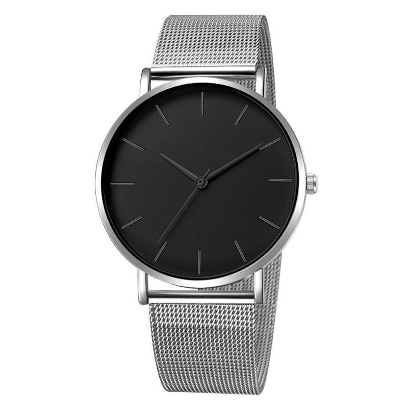 Wish New Popular Simple Business Mesh Belt  Quartz  Men's Watch