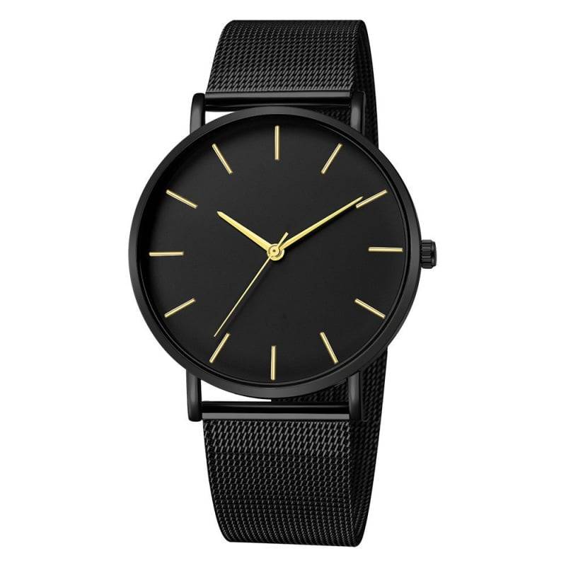 Wish New Popular Simple Business Mesh Belt  Quartz  Men's Watch