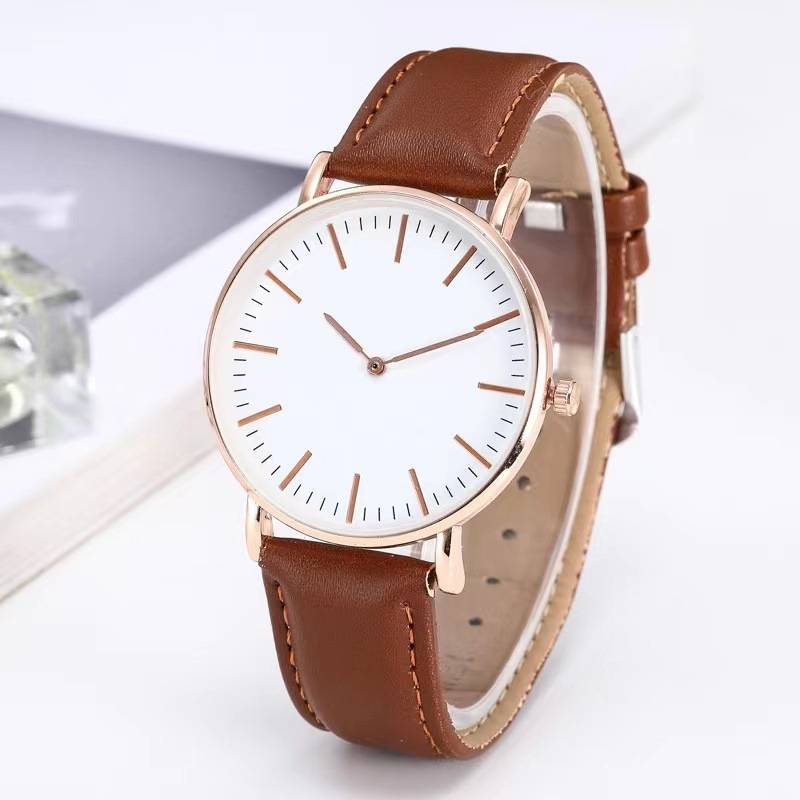 Simple Casual Scale Two-Hand Quartz Watch Classic Men's Watch