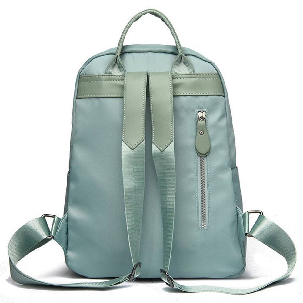 Plain Oxford Belt-Decorated Backpacks